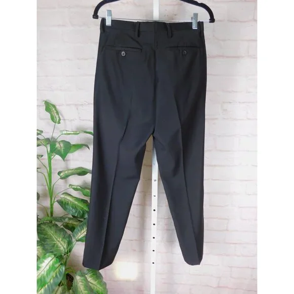 Men's Slim Black Dress Pants - Picture 5 of 12